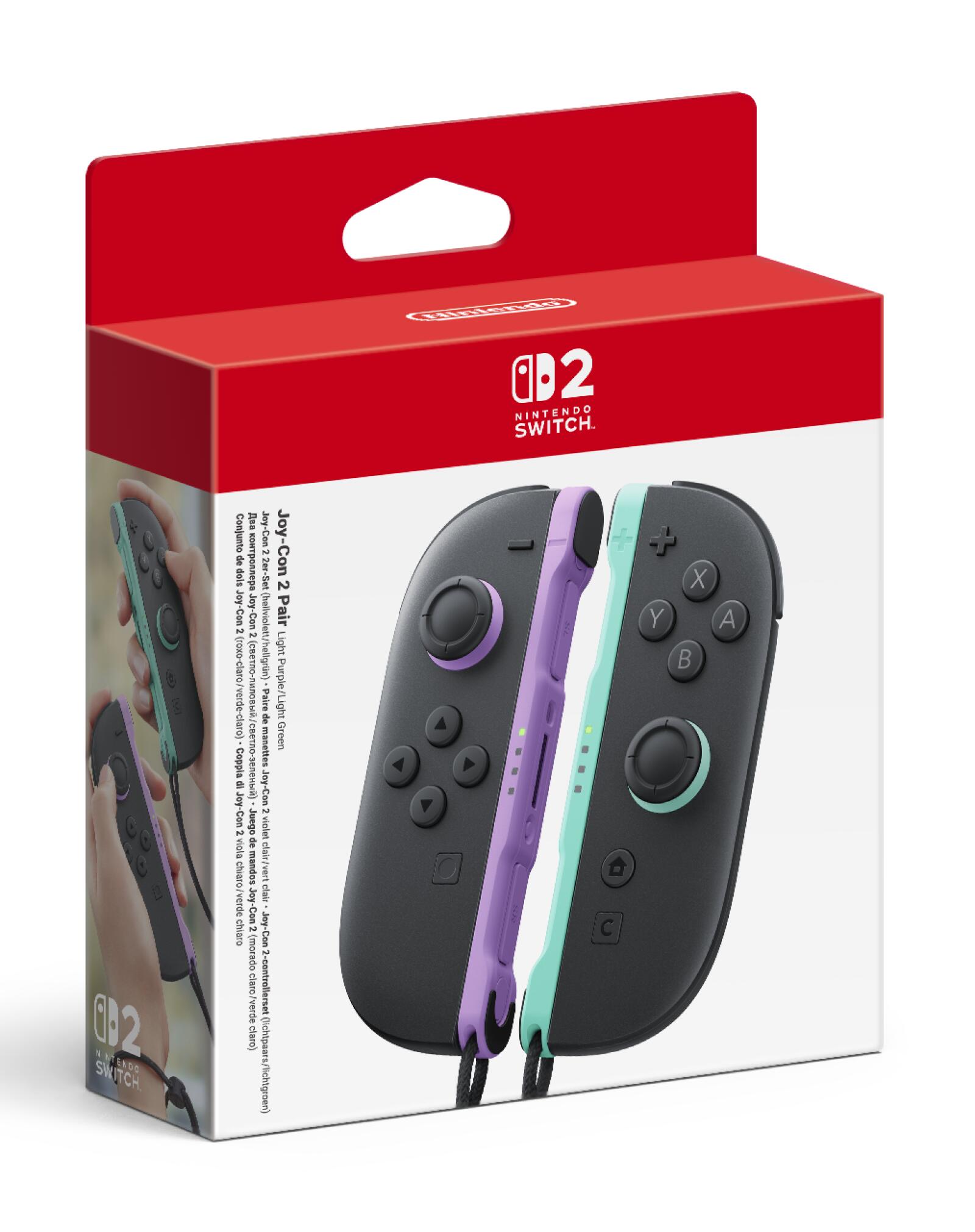 PREORDER SW2 Joy-Con Pair Controller - Light Purple/Light Green