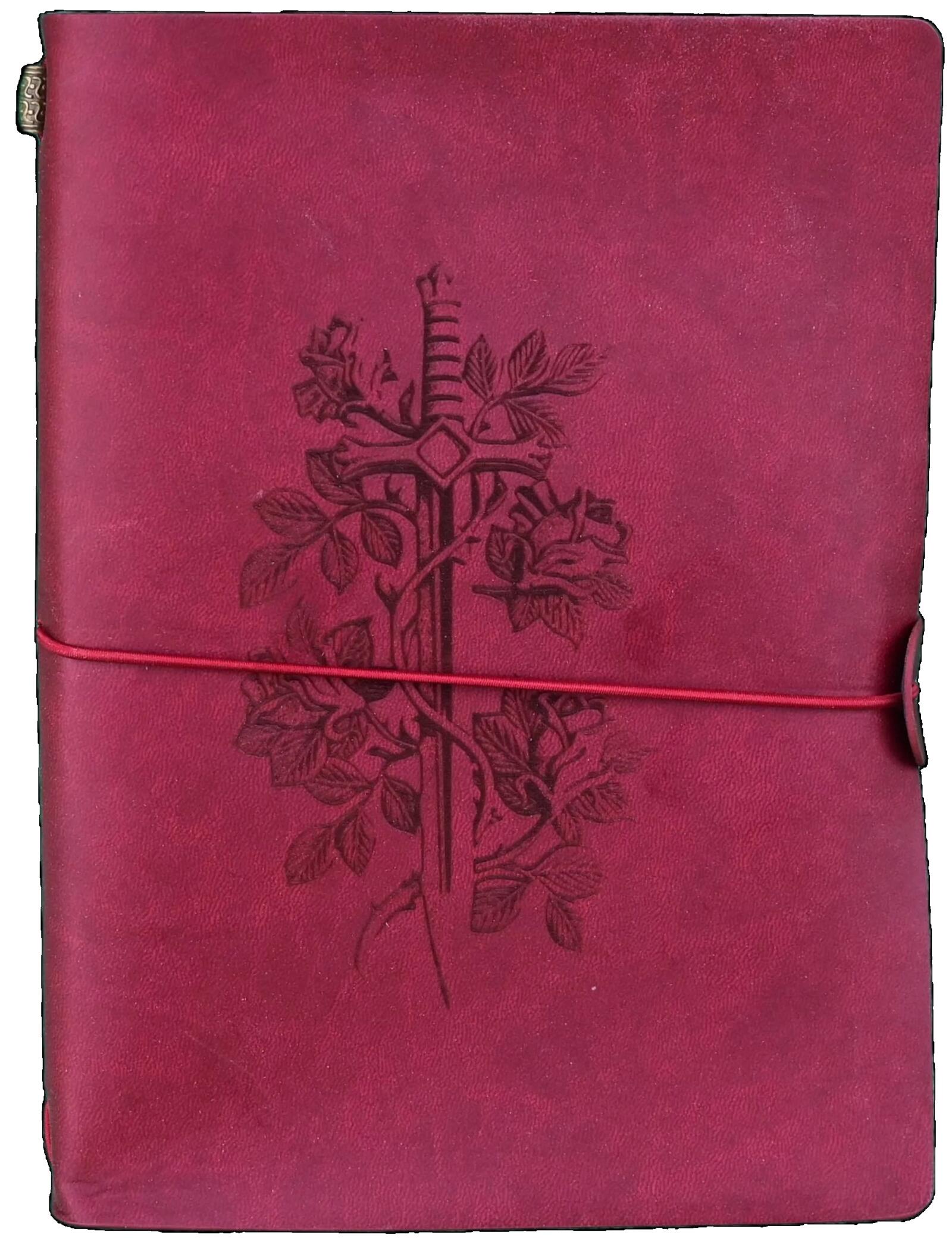 PREORDER Character Journal (Red) - Sword and Rose
