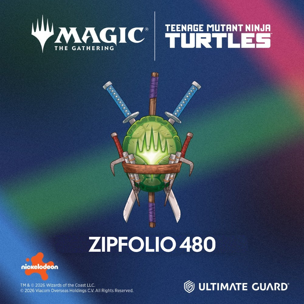 PREORDER Ultimate Guard: Portfolio  XenoSkin ZipFolio 480  MTG: TMNT  Pizza Box