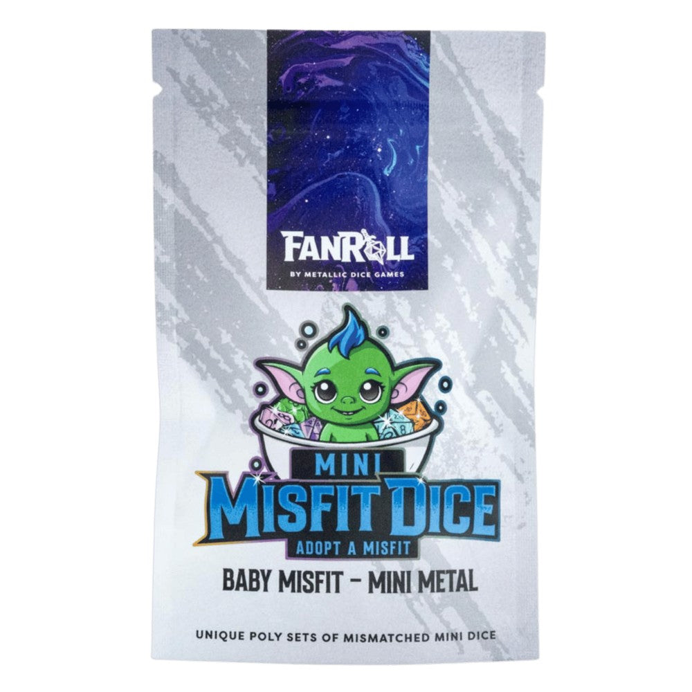 PREORDER Fanroll: Mystery Misfit Mini Metal Polyhedral Dice Set