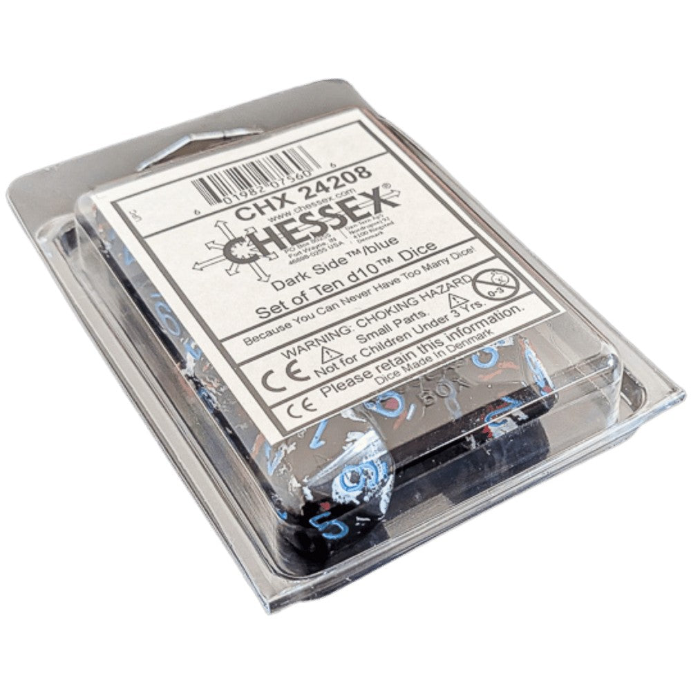 PREORDER U2 CHX 24208 Brush Dark Side/blue Set of Ten d10s