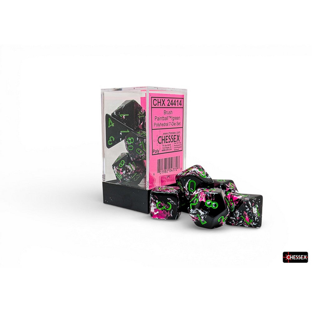PREORDER U2 CHX 24414 Brush Polyhedral Paintball/green 7-Die Set