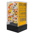 PREORDER U2 CHX 24603 Brush Sunrise/black 16mm d6 Dice Block (12 dice)