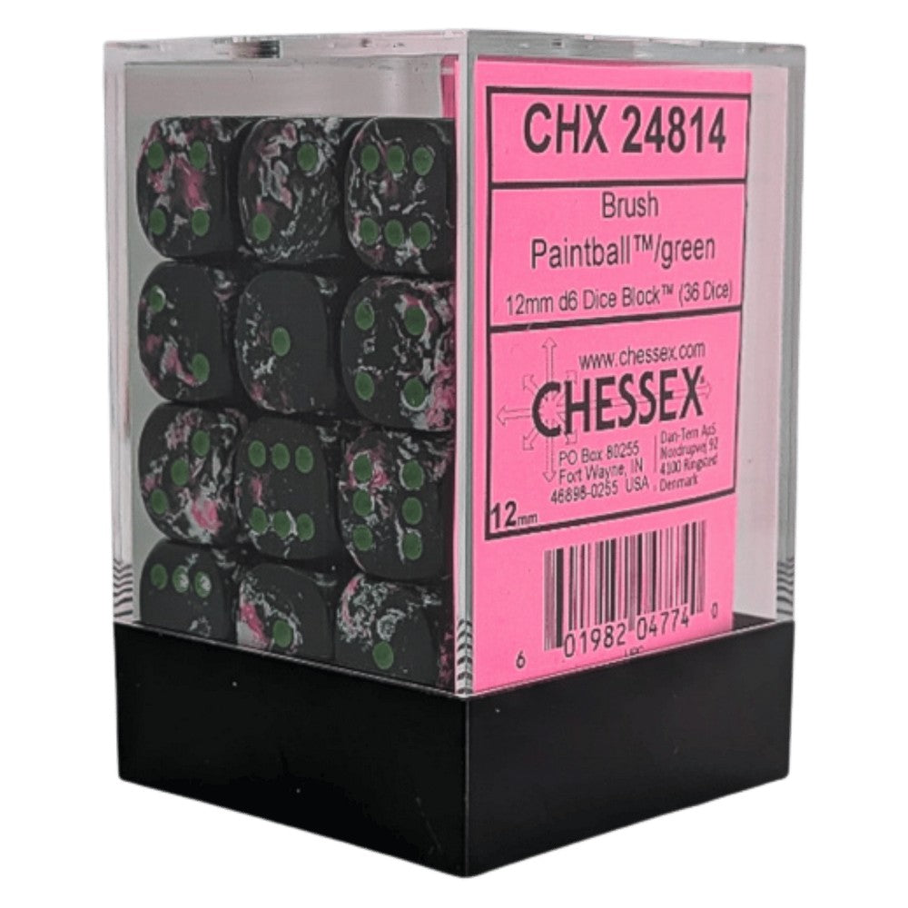 PREORDER U2 CHX 24814 Brush Paintball/green 12mm d6 Dice Block (36 dice)