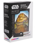PREORDER Gamegenic Star Wars Unlimited Premium Art Sleeves - Jabba the Hutt (66mm x 92mm) (62 Sleeves Per Pack)