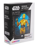 PREORDER Gamegenic Star Wars Unlimited Premium Art Sleeves -C-3PO (66mm x 92mm) (62 Sleeves Per Pack)