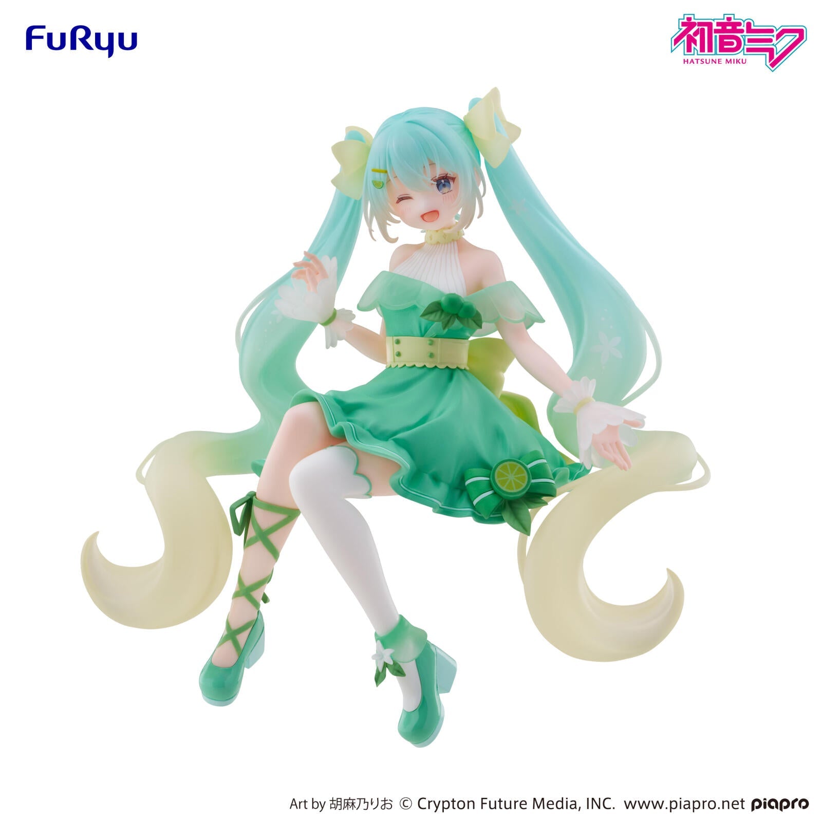 PREORDER Character Vocal Series 01 - Hatsune Miku Noodle Stopper Figure Hatsune Miku Lime Version