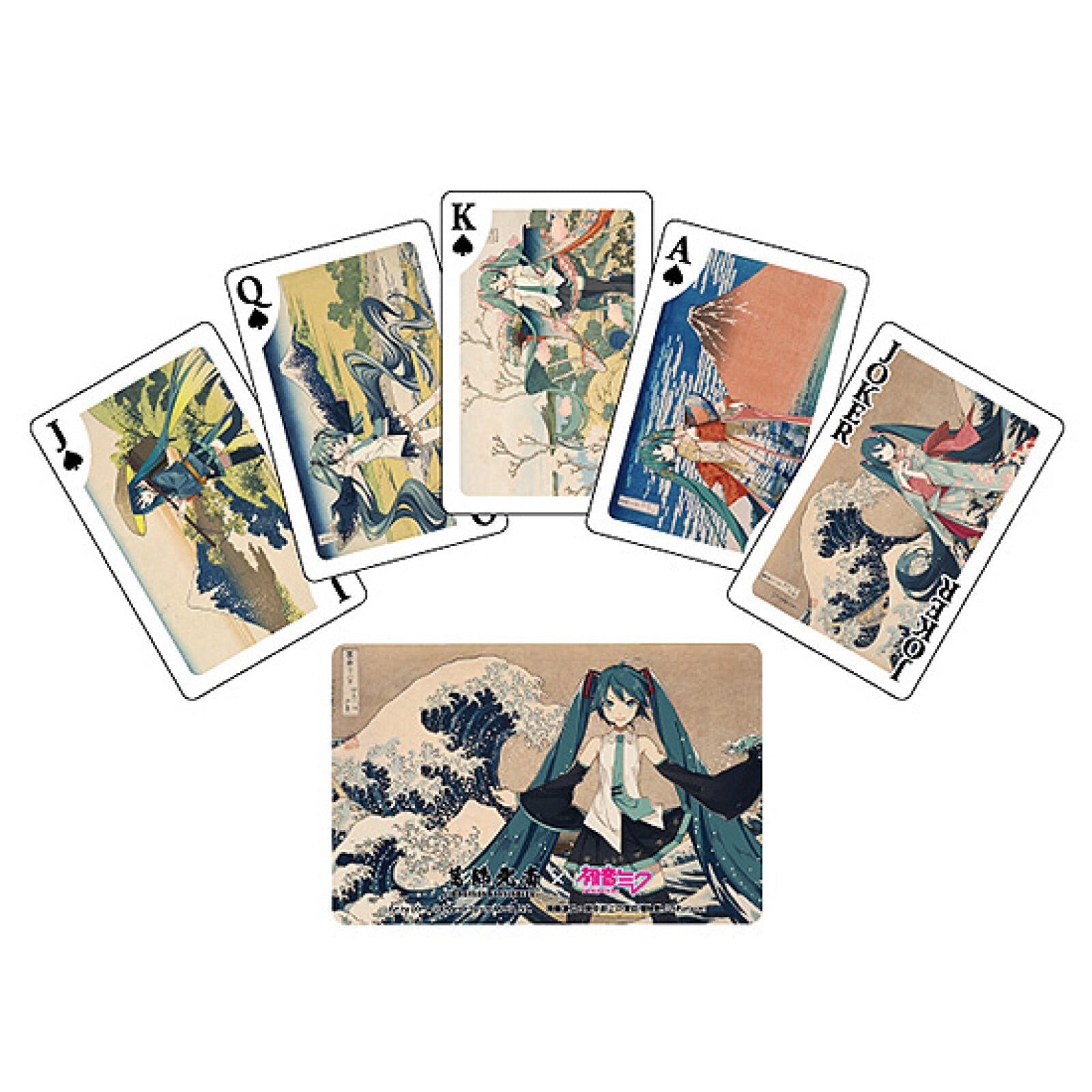 PREORDER Katsushika Hokusai x Hatune Miku Playing Cards