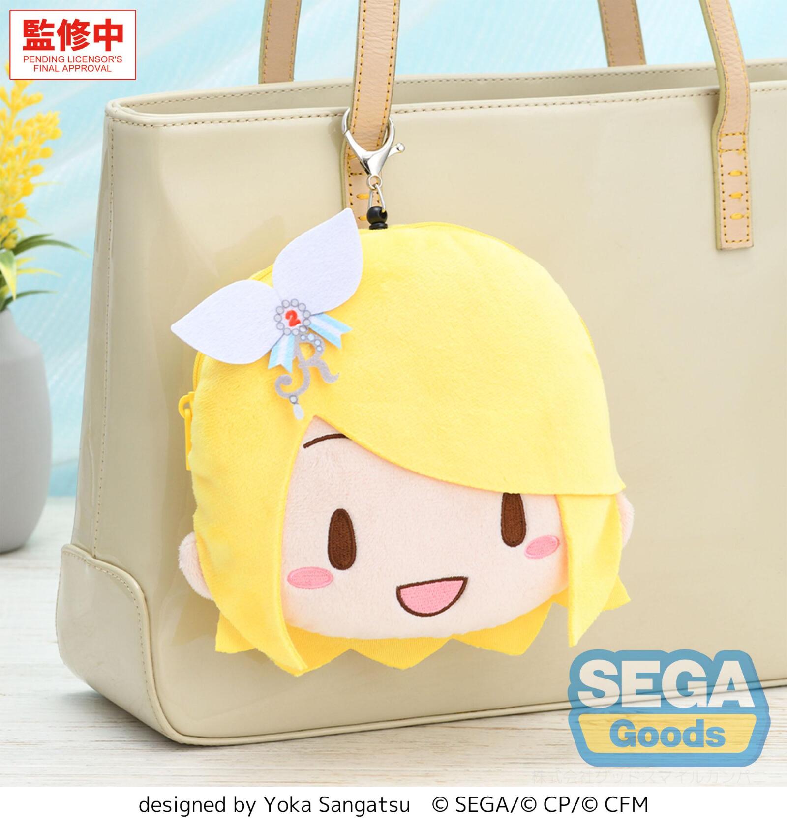 PREORDER Hatsune Miku - Colorful Stage! Fuwa Petit Face Pouch with Reel Stage Sekai Kagamine Rin