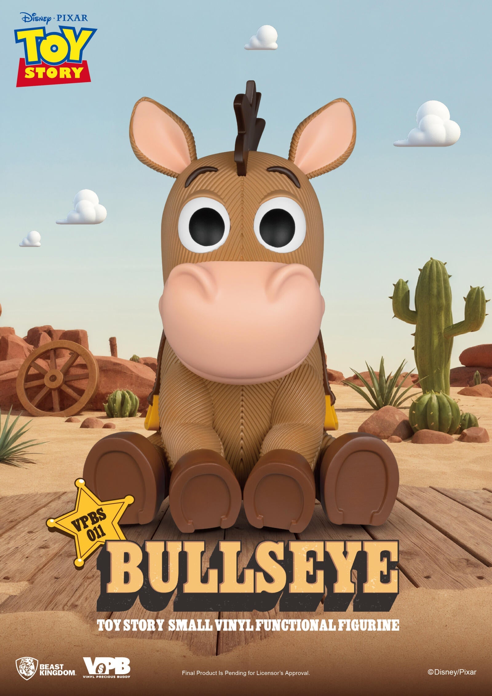 PREORDER Beast Kingdom Piggy Bank Toy Story Small Vinyl Functional Figurine Bullseye