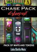 PREORDER The Chase Pack - Battle Mats & Tokens for Cyberpunk Red