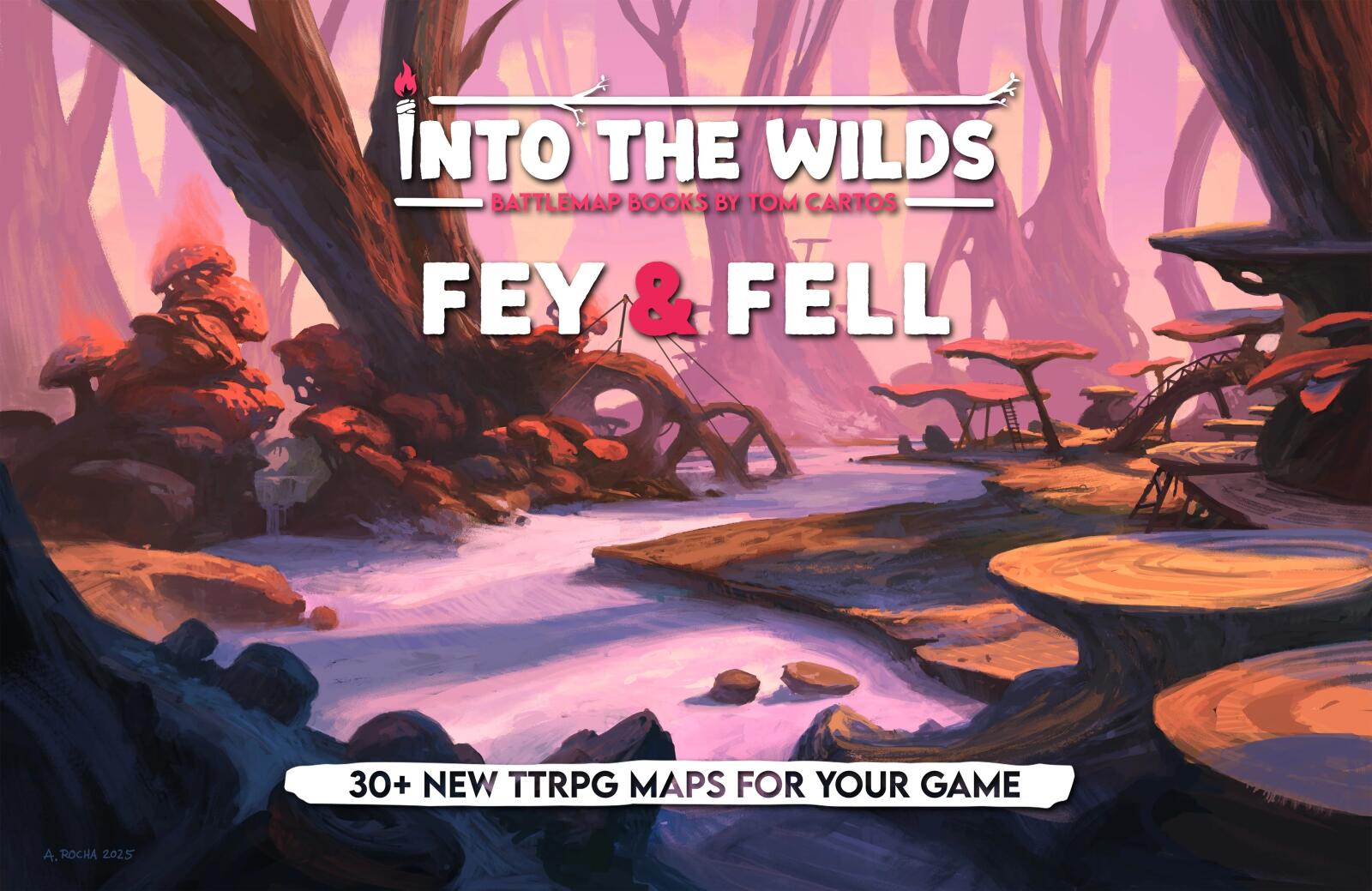 PREORDER Into the Wilds Battlemap Books - Fey & Fell