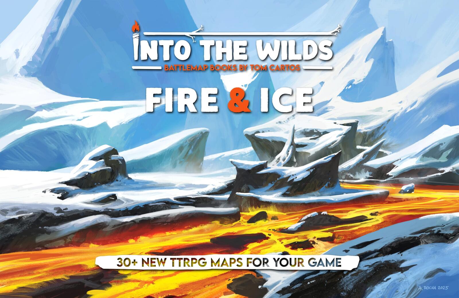 PREORDER Into the Wilds Extraplanar Battlemap Books - Fire & Ice