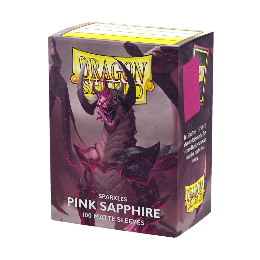 PREORDER Dragon Shield: Sleeves  Matte  Sparkles: Pink Sapphire