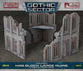 PREORDER Battlefield in a Box: Gothic Sector  Castograd Hab Block Big Ruins