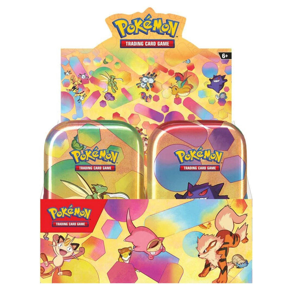 Pokemon TCG 151 Mini Tins Set of 10 Units Sealed Display